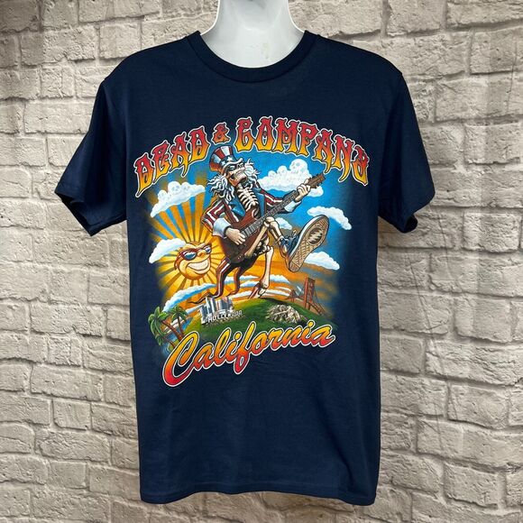 Grateful Dead & Company Men's Small T-Shirt High Steppin Over Cali 2016 Tour - Picture 2 of 5